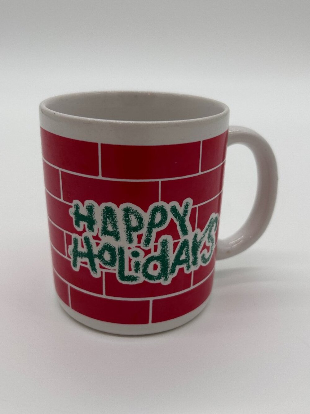 Vintage Houston Foods 1986 Christmas Happy Holiday Coffee Cup Hot Chocolate Mug